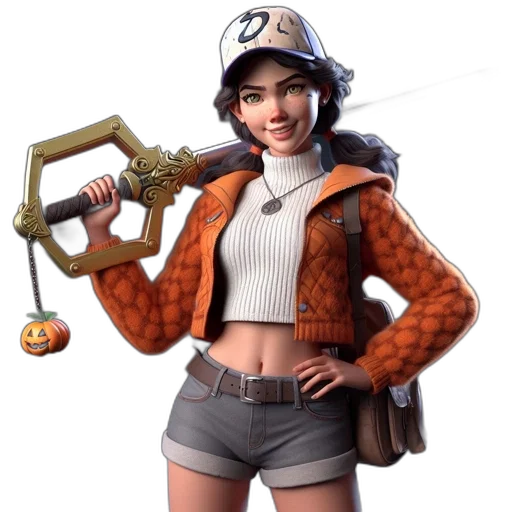 weapon, jacket, staff, concept art transparent PNG cut-out