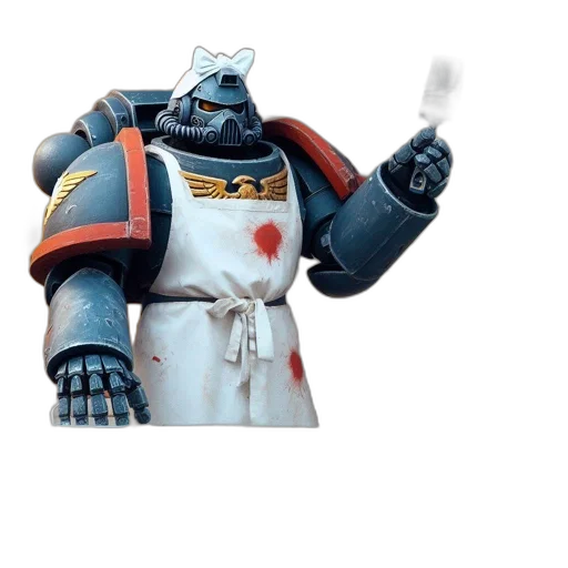 robot, staff, jacket, weapon transparent PNG cut-out