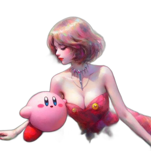 dress, creature, weapon, pixel art transparent PNG cut-out