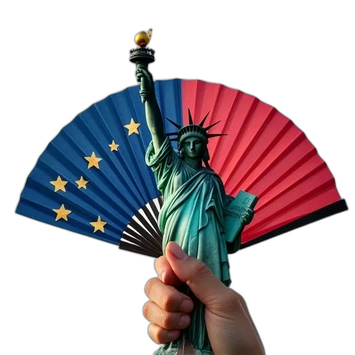 umbrella, hand, fan, statue transparent PNG cut-out
