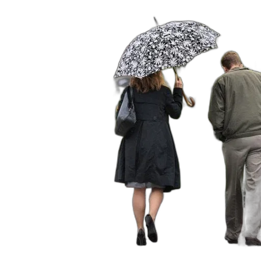 umbrella, jacket, dress, rain transparent PNG cut-out