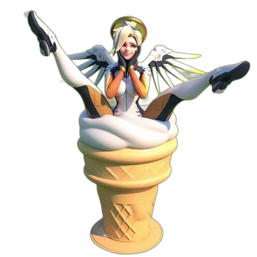 food, staff, 3d render, concept art transparent PNG cut-out