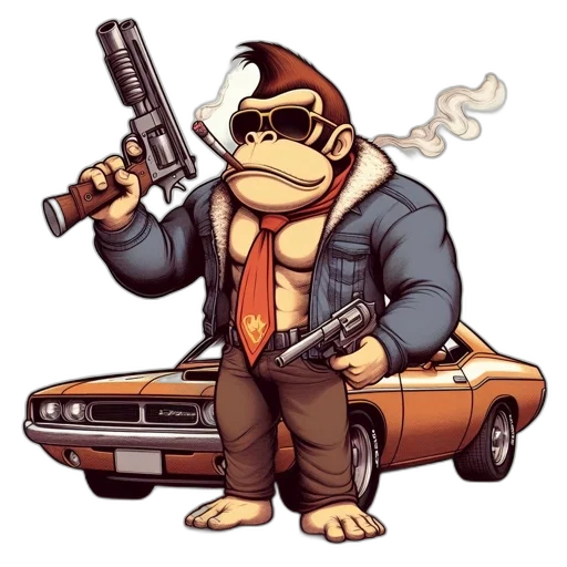 jacket, car, animal, concept art transparent PNG cut-out