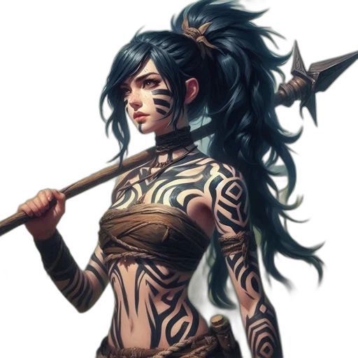 staff, fantasy art, concept art, comic book art transparent PNG cut-out