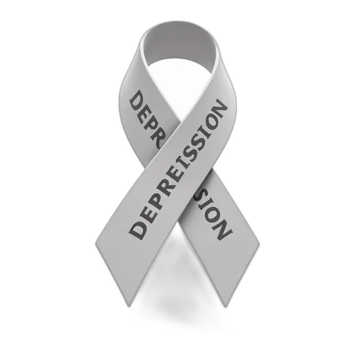 depression, awareness, text, white transparent PNG cut-out