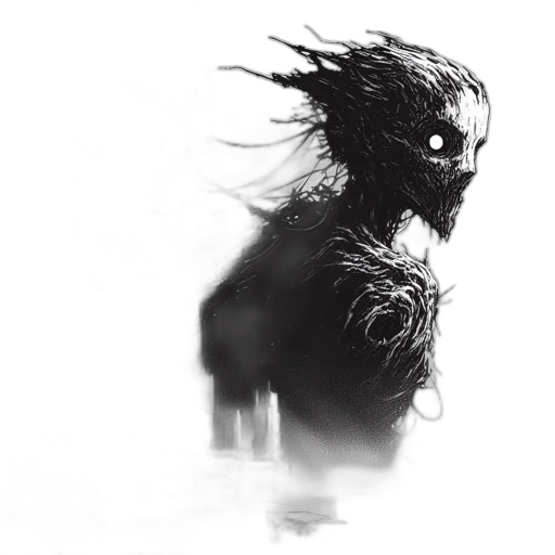 creature, mask, dragon, hair transparent PNG cut-out