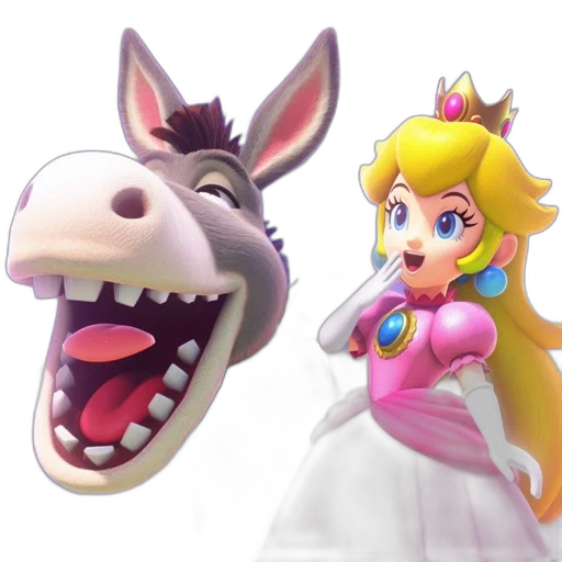 dress, animal, crown, face transparent PNG cut-out