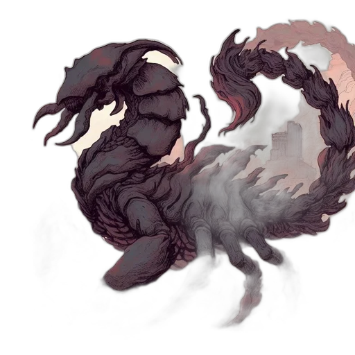 creature, dragon, hair, animal transparent PNG cut-out