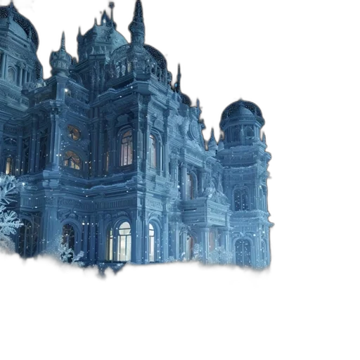 crown, building, concept art, 3d render transparent PNG cut-out