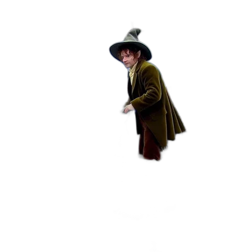 hat, staff, jacket, umbrella transparent PNG cut-out