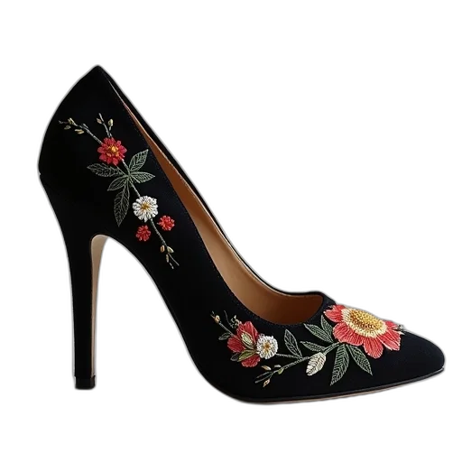 shoes, black, high, heel transparent PNG cut-out