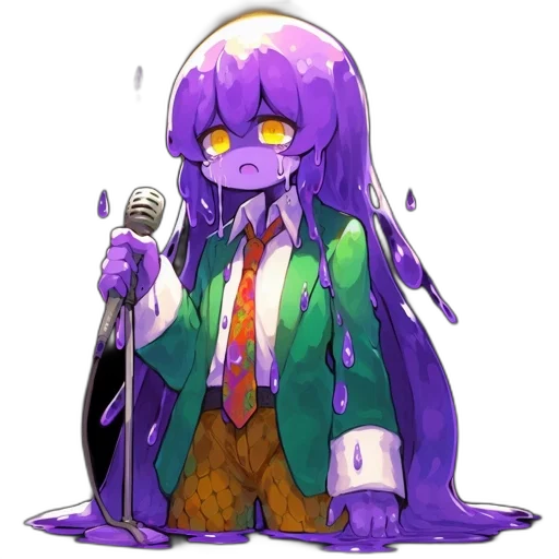 creature, jacket, staff, robot transparent PNG cut-out
