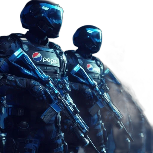 robot, weapon, concept art, 3d render transparent PNG cut-out