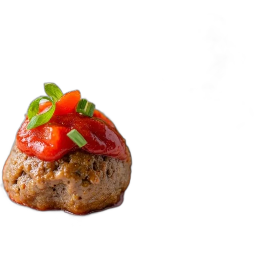 food, crown, photorealistic, 3d render transparent PNG cut-out