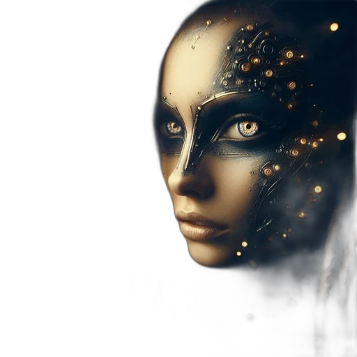 mask, robot, face, jewelry transparent PNG cut-out