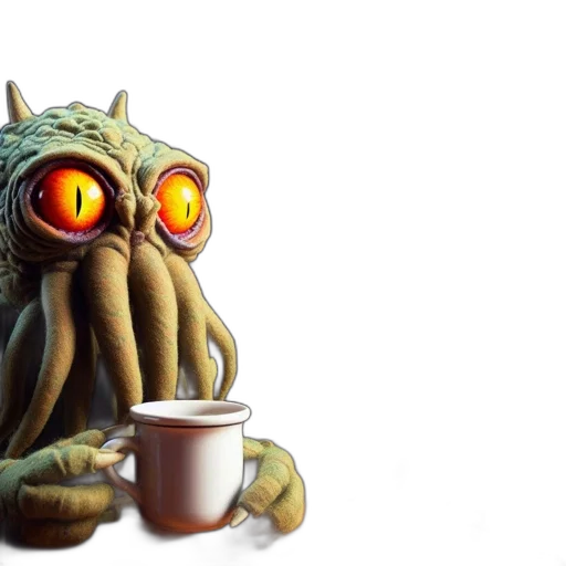 creature, robot, staff, concept art transparent PNG cut-out
