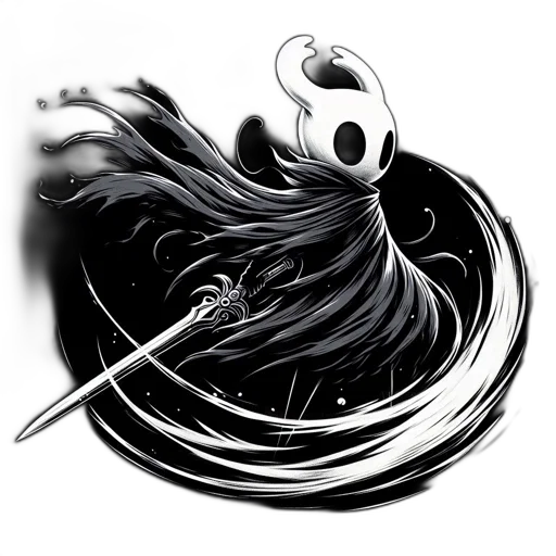 mask, hair, staff, dragon transparent PNG cut-out