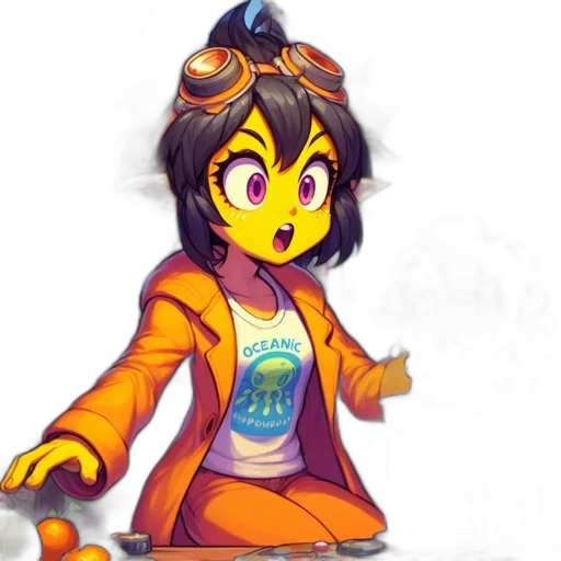 staff, jacket, robot, creature transparent PNG cut-out