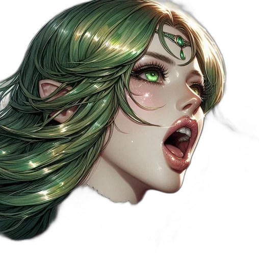 face, mask, hair, creature transparent PNG cut-out