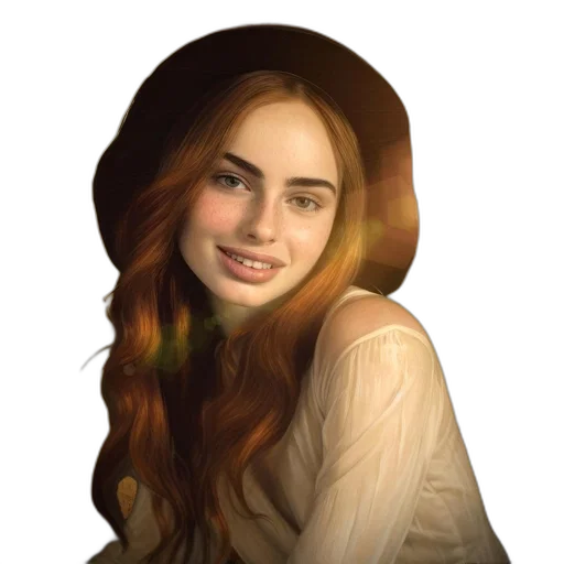 face, hair, crown, hat transparent PNG cut-out
