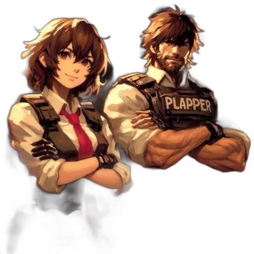 weapon, staff, jacket, concept art transparent PNG cut-out
