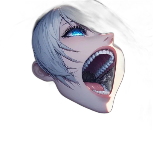 face, creature, mask, hair transparent PNG cut-out