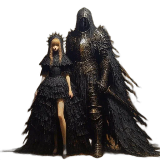 dress, concept art, fantasy art, 3d render transparent PNG cut-out