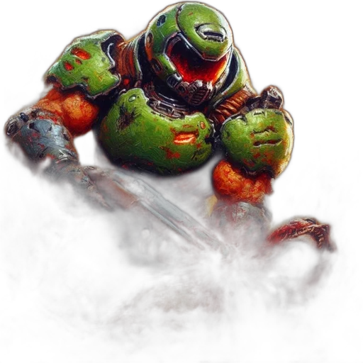 creature, robot, weapon, staff transparent PNG cut-out