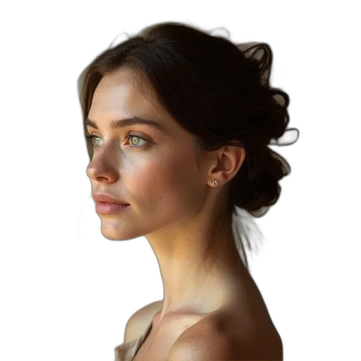 face, dress, jewelry, crown transparent PNG cut-out