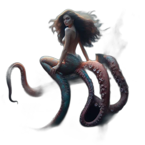 creature, hair, staff, animal transparent PNG cut-out