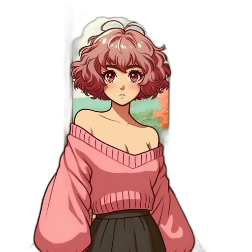 dress, staff, flower, hat transparent PNG cut-out