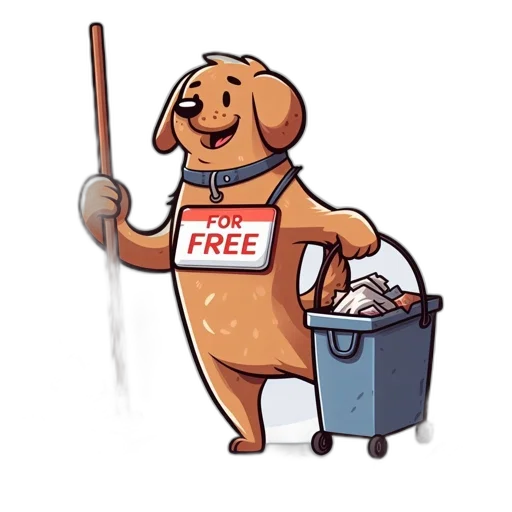 animal, golden-hued, cartoon, dog transparent PNG cut-out