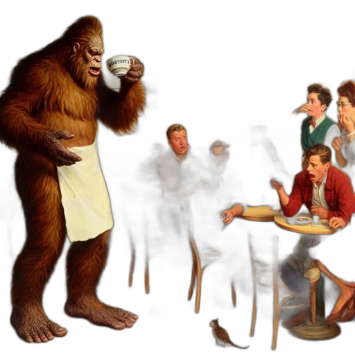creature, food, concept art, 3d render transparent PNG cut-out