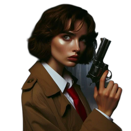weapon, jacket, pixel art, comic book art transparent PNG cut-out