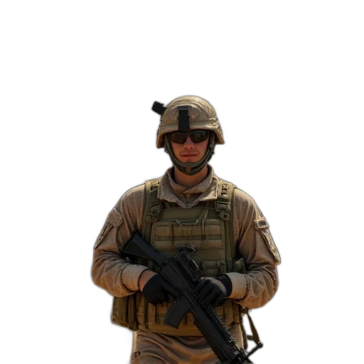 staff, weapon, face, jacket transparent PNG cut-out