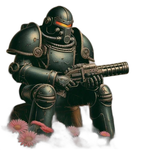 robot, weapon, concept art, fantasy art transparent PNG cut-out