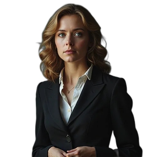jacket, staff, face, dress transparent PNG cut-out