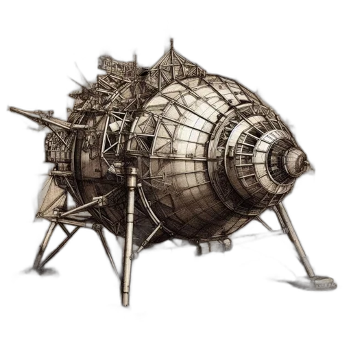 weapon, concept art, fantasy art, 3d render transparent PNG cut-out