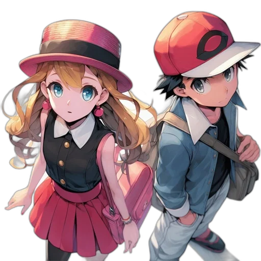 hat, anime, pixel art, concept art transparent PNG cut-out