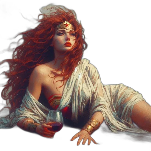 fantasy art, concept art, comic book art, photorealistic transparent PNG cut-out