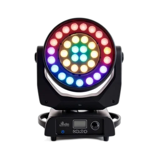 robot, black, led, light transparent PNG cut-out