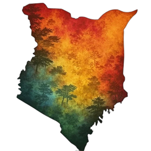 umbrella, tree, crown, watercolor transparent PNG cut-out