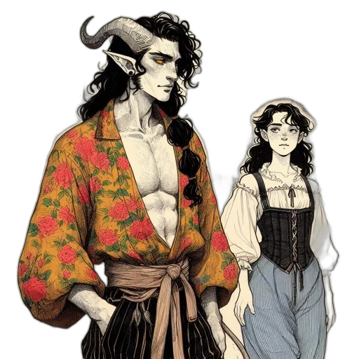 concept art, fantasy art, comic book art, watercolor transparent PNG cut-out