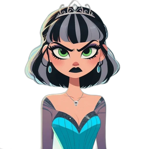 jewelry, dress, crown, staff transparent PNG cut-out