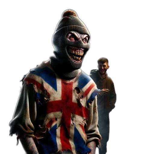 mask, creature, jacket, face transparent PNG cut-out