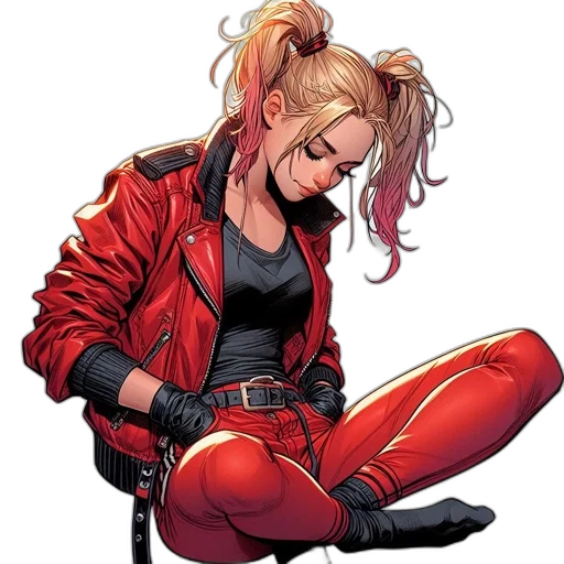 jacket, comic book art, concept art, cyberpunk transparent PNG cut-out