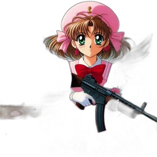 weapon, sword, anime, vaporwave transparent PNG cut-out
