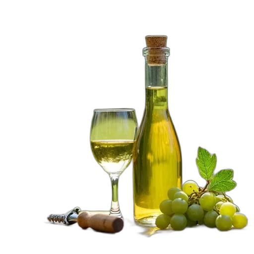 bottle, glass, white, wine transparent PNG cut-out