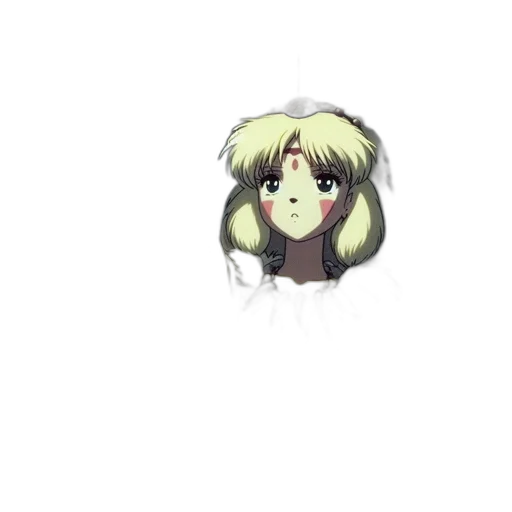 hair, creature, staff, face transparent PNG cut-out