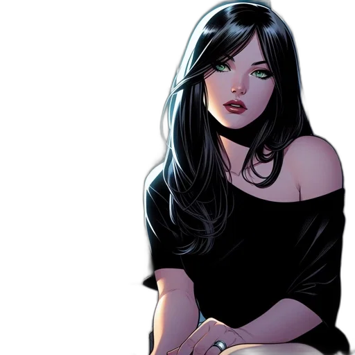 comic book art, concept art, fantasy art, cartoon transparent PNG cut-out